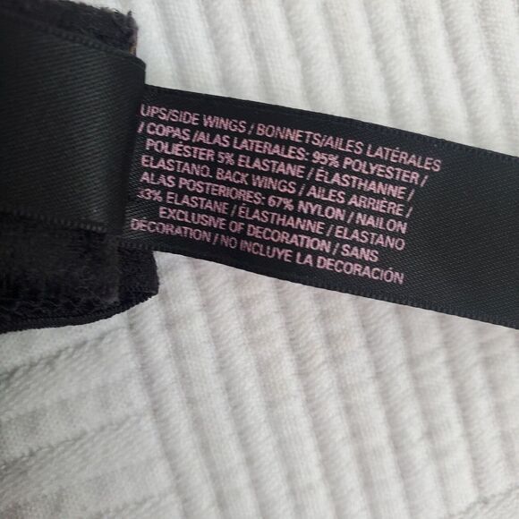 Victoria's Secret Very Sexy Push Up Bra Floral Lace Underwire‎ Women 32D - Picture 4 of 8